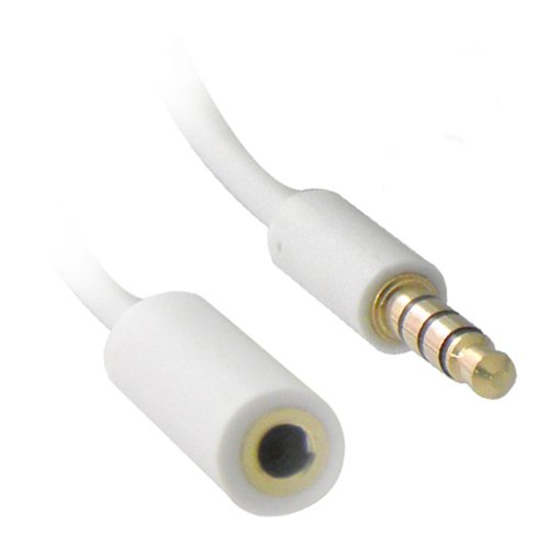 Vultech Sc11239-3 Prolunga Audio Jack 3.5 Mm Maschio To 3.5 Mm Femmina, 3 M, Bianco [Italia]
