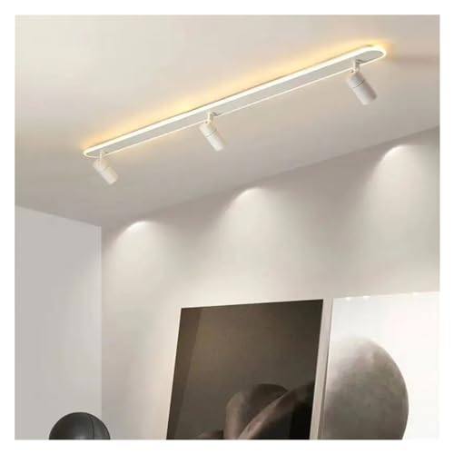Plafonnier LED sur rail blanc 120cm pour illuminer le plan de travail de la cuisine