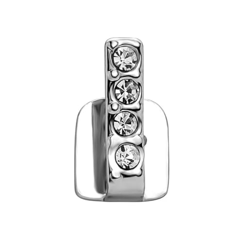 ZEPFJHE Fashionable Tooth Caps Hollow Single/Double Vertical Teeth Caps Grills Jewelry Unique Accessory for Women