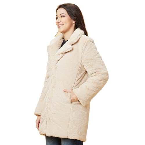 Image of Being Human Beige Long Sleeve Women's Jacket Clothing
