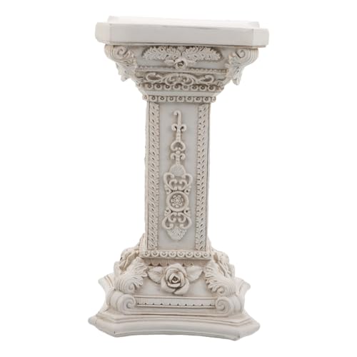Toddmomy Colonne Décorative Romaine Résine Pilier Architectural Mini pour Statue DIY Décor Élégant Durable pour Jardin et Intérieur