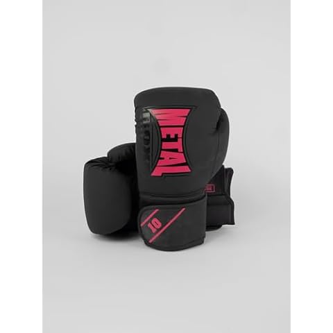 Gants de Boxe METAL BOXE Noir/Rose Cover