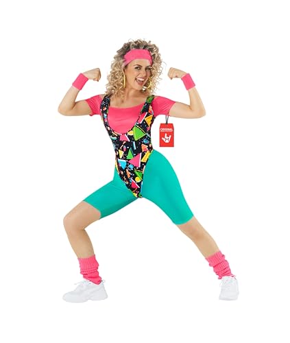 Morph 80s Fancy Dress For Women With 80s Accessories, 1980s Costume For Halloween, Retro Party Outfit, Medium