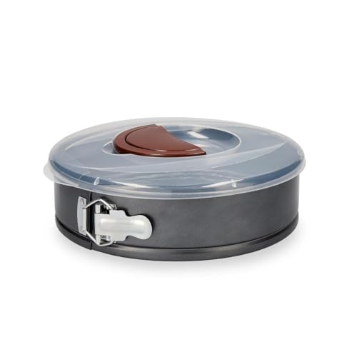 Quid SWEET GREY - Molde Redondo de Acero Pintado con Tapa 26Cm