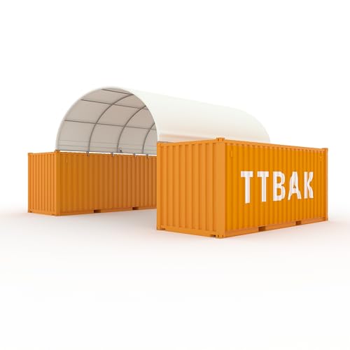 Shipping Container Roof Kit 20'Wx20'Lx6.5'H (ft) is Weather-Resistant, Affordable, and