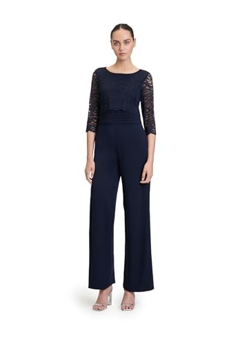 Vera Mont Damen Jumpsuit mit Spitze Night Sky,42