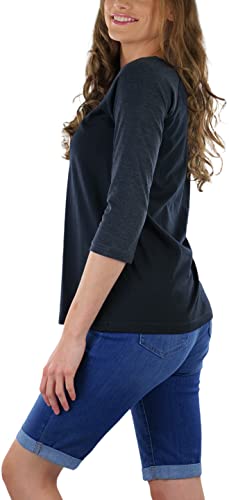 Image of ToBeInStyle Women's Classic Two Color Cotton Baseball T-Shirts