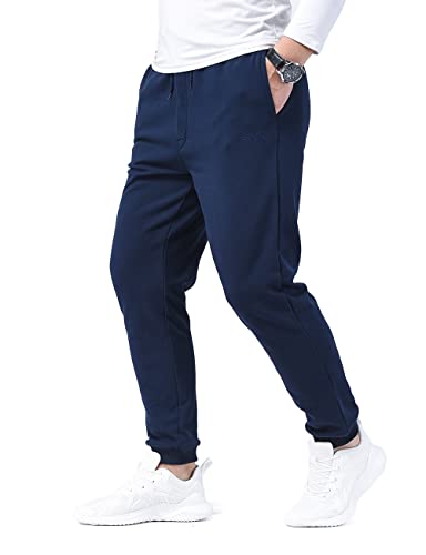 Zoulee Classic Drawstring-Waist Zipper Logo Jogger Pants With Zipper Fly Navy Blue 2Xl #TOP3