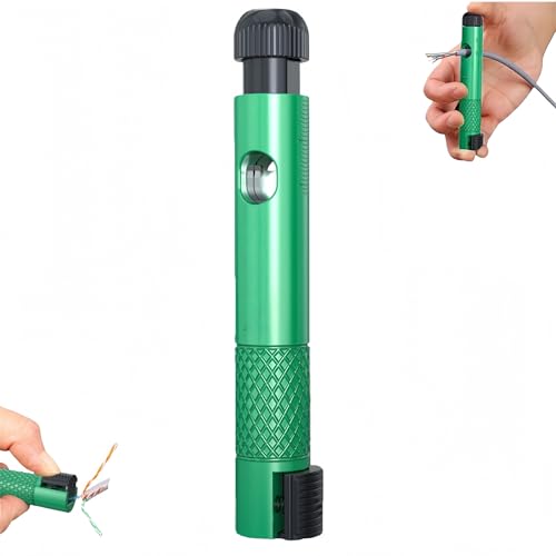 QPHYFXF Rotary Wire Untwister Tool, Quick Separator and Cable Stripper for Network Cables CAT5e CAT6, Pen-Style Organizer for Effortless Cable Management by Electricians