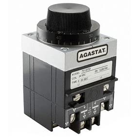 AGASTAT 7012JKX 1-300 Second Range, 208 VAC Coil, 2PDT, 50 HZ, 5-1423157-1, 7000 Series, Hardware, Industrial ELECTROPNEUMATIC, ON-DELAY, TIME DELAY Relay