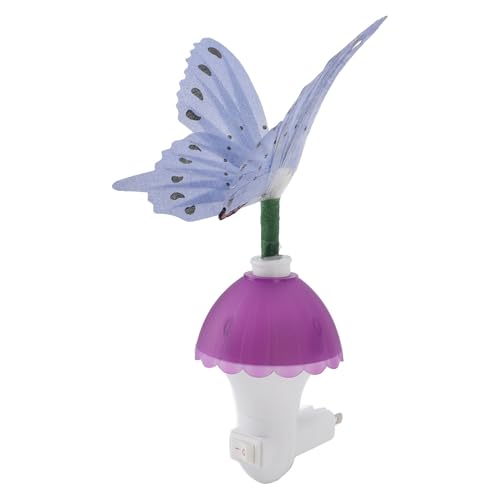 Lámpara de noche Hyuduo LED colorida con sensor atardecer-alba miniatura 1