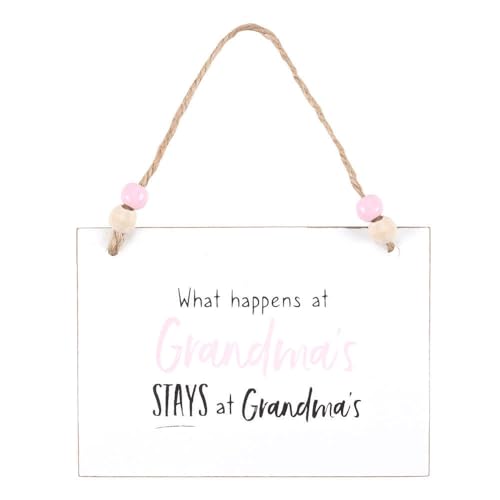 What Happens At Grandma'S Hanging Sign
