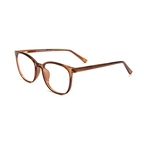 Fonhcoo Blue Light Blocking Glasses Fashion Round Tr90 Frame Transparent Eyewear Anti Uv Blu-Ray Computer Glasses For Women Men #TOP1