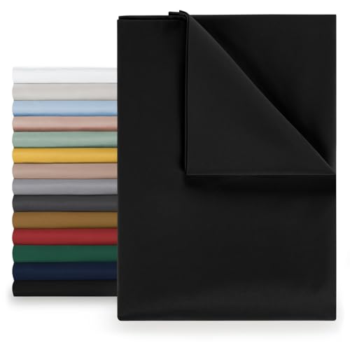 Blumtal® Basic Betttuch 280x275 cm für Matratzen 180x200 cm - Bettlaken ohne Gummi - Oeko-TEX zertifiziertes Betttuch ohne Gummi - Leintuch… – Ansicht 1