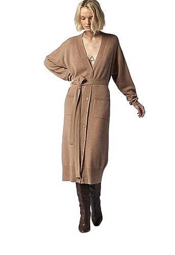 Image of Equipment Women's Phillipa Cardigan Cashmere Sweater in Camel
