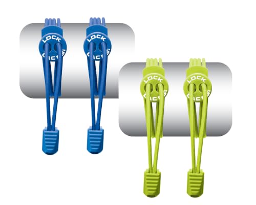 Lock Laces No-Tie Elastic Shoelaces (2-Pack) – One Size Fits