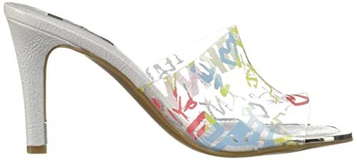 Dkny Womens Open Toe Fashion Pump Heeled Sandal, Clear/Pastel Multi Bronx, 10 Us #TOP5