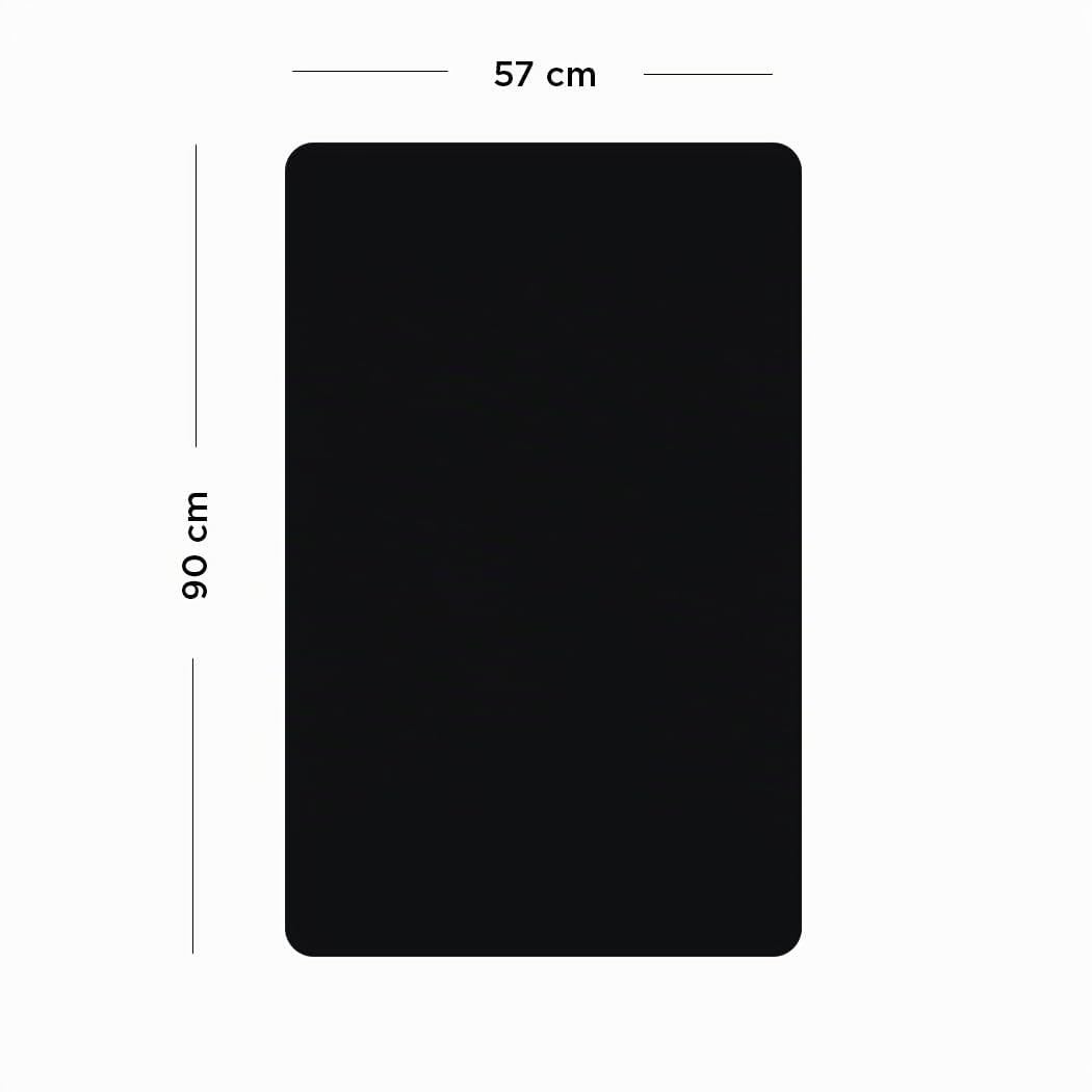 FERFLEX - Magnettafel für Kinder - Rechteck - Wanddekoration mit wiederpositionierbarem magnetischem Klebeband - wird mit einem Set geometrischer Formen verkauft - 57x90 cm