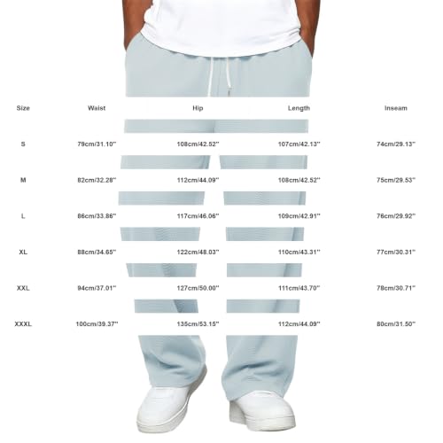 Pantalon de jogging pour homme cordon de serrage coupe ample