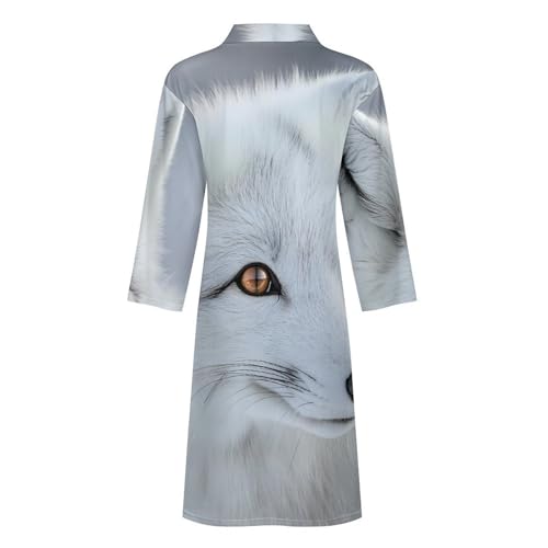 Bata de baño para hombre de manga larga suave ropa de dormir con acabado premium 6