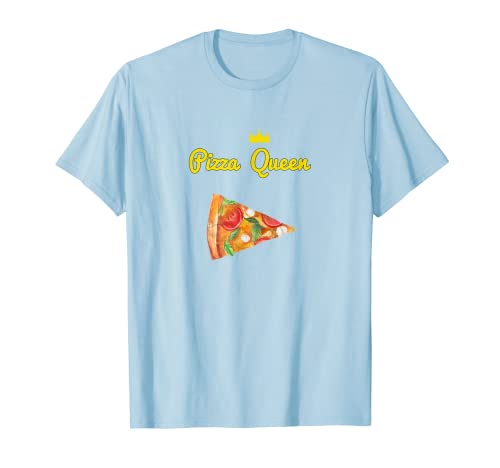 Pizza Queen Fun Gift Camiseta- Family Wear Pizza Lover Lt Camiseta