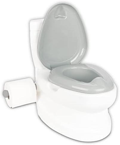 Dealberry Kids Potty Training Educational Toilet Seat, Portable Easy Clean Removable Pot and Seat, Learning Toddler Fun Animal Penguin Panda (Classic), One Size
