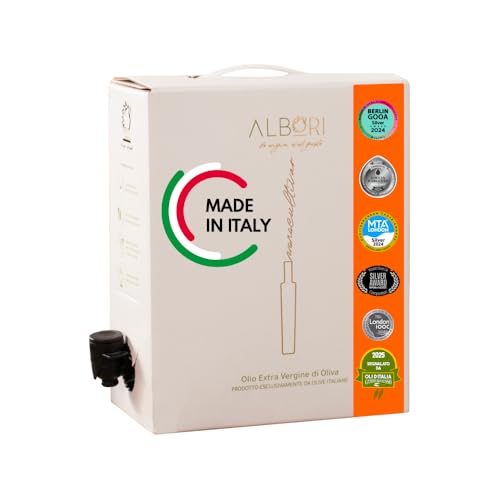 ALBORI Peranzana- Olivenöl 5 Liter NEU 2025/2026 Italienisch Extra Nativ Apulisches Kaltgepresst...