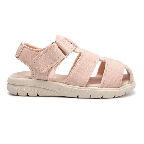 Image of Luffymomo Toddler Kids Closed Toe Fisherman Sandals | Boys Girls Lightweight Shoes,Adjustable Beach Summer Sandal
