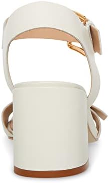 Steve Madden Women's Loreli Heeled Sandal, Bone Leather, 8 | Image 2