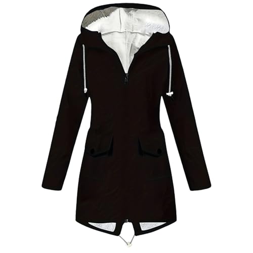 Gabardina para mujer ligera que frena el viento y la lluvia fina en la ciudad