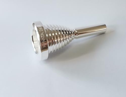 KAYATA Tuba Mouthpiece, Thick Silver Plated Tuba Mouthpiece, Radiating Tuba/Sousaphone Player Replacement Tuba Parts. - Thumbnail 3