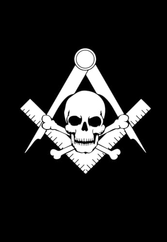 Widow's Son Square & Compass Masonic Vinyl Decal - [White][6 Inch]