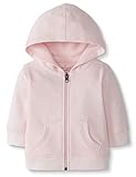 Moon and Back by Hanna Andersson Baby Hooded Sweatshirt, Pink, 3-6 months