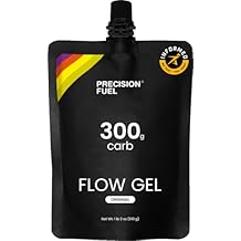 Precision Fuel PF300 Flow Energy Gels - Mild Flavour Running Gels for Endurance Athletes, 300g Carbohydrate, Easy-to-Digest, Perfect for Running & Long-Duration Sports Pack of 1 Gel