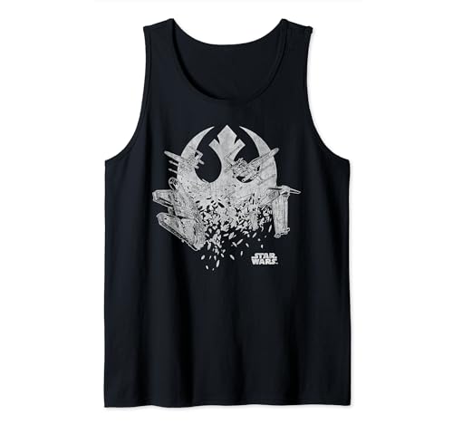 Débardeur Star Wars Last Jedi Resistance Disintegrate en coton premium doux