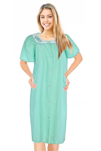 Plumeaux pour femmes vert 3X avec poches amples pour un bien-être total