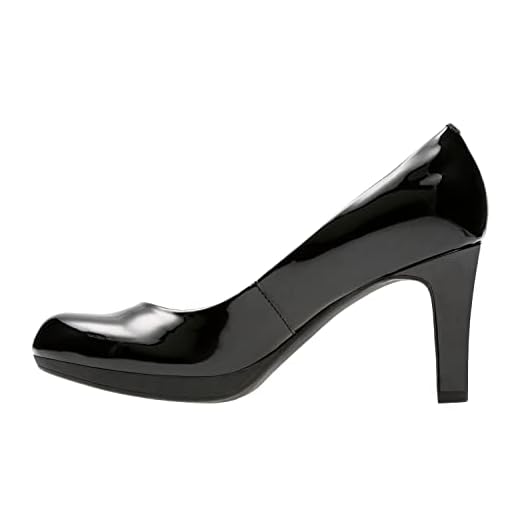 Clarks Adriel Viola, Zapatos de Tacón para Mujer, Negro (Black Pat), 39.5 EU
