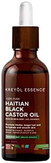 Haitian Black Castor Oil for Skin and Hair - Rosemary Mint - By Kreyol Essence - 2 oz.