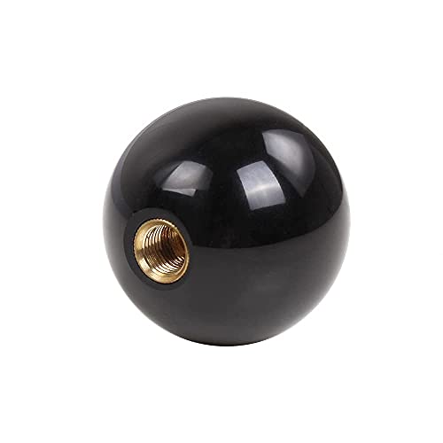 Muge Racing Universal Shift Knob 2.24" Resin Gear Shift Knobs Black 8 Ball Fit For Manual/Automatic Car With 3 Adapters #TOP1