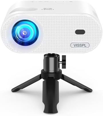 Mini Projector, VISSPL FHD 1080P Video Projector, Small Portable ...
