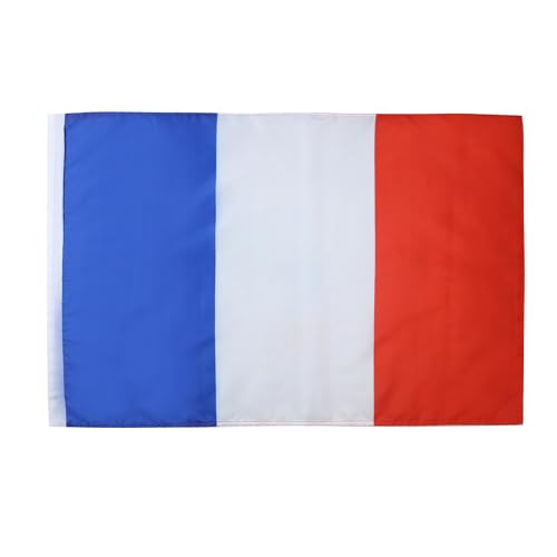 AZ FLAG - Drapeau France - 90x60 cm - Drapeau Français 100% Polyester Avec Fourreau et Cordelette - Pavillon 50 g