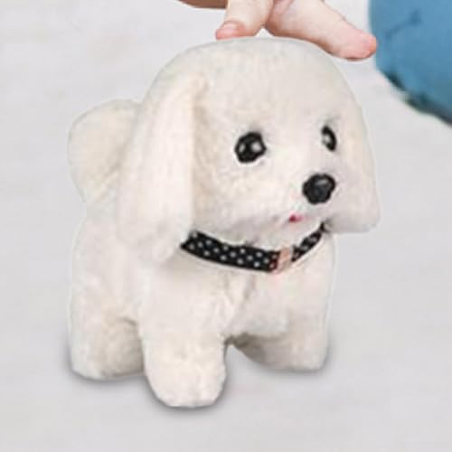 Mascota suave cachorro robot interactivo perro de peluche que camina 6