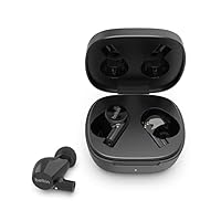 Belkin Wireless Earbuds, SoundForm Rise True Wireless Bluetooth 5.2  Earphones with Wireless Charging IPX5 Sweat and Water Resistant with Deep Bass for iPhone, Galaxy, Pixel and More Black