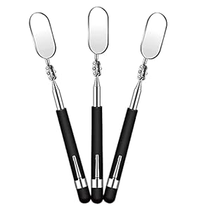 Ghulumn 3 stuks telescopische inspectie observeren inspectie tool voor controle van de conditie van het voertuig (ovaal)