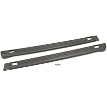 Bushwacker Ultimate BedRail Caps - Factory w/ Stake Holes | 2-Piece Set, Black, Smooth Finish | 49525 | Fits 2007-2013 GMC Sierra 1500 Fleetside w/ 5.8 Bed