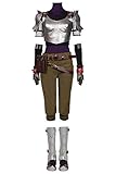 jugar juegos de jessie alta costura Incluyendo: mono, armadura, hombreras, ropa de malla, pantalones, riñonera, cinturón, muñequeras, guantes, accesorios para el cabello.