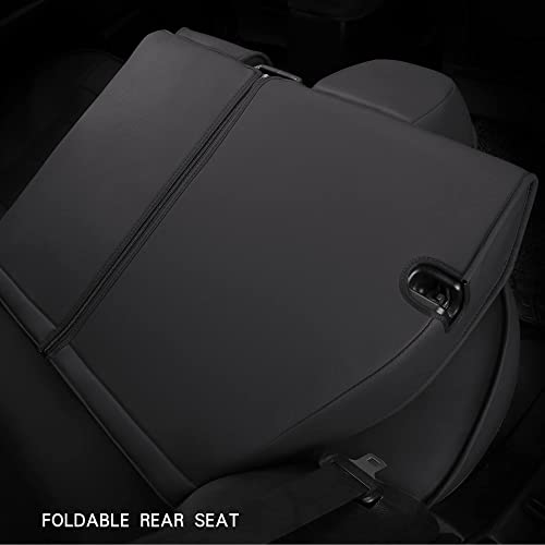 Isen-Coverauto Full Coverage Faux Leather Custom Car Seat Covers Full Set Fit For 2015-2021 Subaru Outback (Subaru Outback 2010-2014, Black) #TOP4