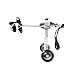 HWhome Pet Sedia A Rotelle Domestico Carrello di Alimentazione Arti Posteriori Scooter 2 Ruote Regolabile Animale Disabile Reinserimento Carrelli per Cani Grandi, Medi E Piccoli(1-60kg)(Size:XL-02)