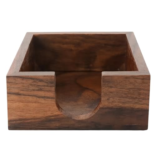 Porte-notes en bois de noyer noir, cadeau de bureau élégant