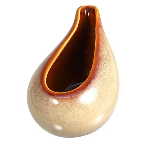 BRIGHTFUFU Ceramic Gravy Boat Pitcher for Milk Syrup Jug Multi Use Sauce Dispenser with Special Spout Design for Serving Hot Syrup Butter Capacity